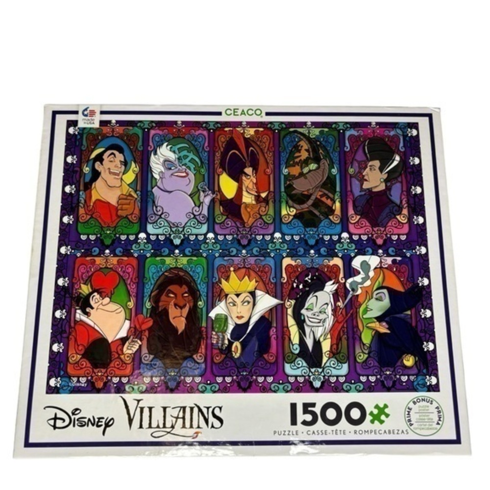 Disney Villains Ceaco 1500 Piece Jigsaw‎ Puzzle